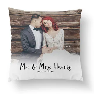 Wedding Anniversary Pillow
